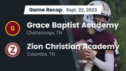 Recap: Grace Baptist Academy  vs. Zion Christian Academy  2023