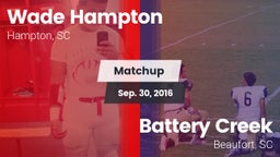 Matchup: Hampton vs. Battery Creek  2016