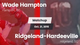 Matchup: Hampton vs. Ridgeland-Hardeeville 2016