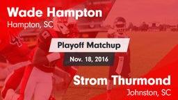 Matchup: Hampton vs. Strom Thurmond  2016