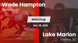 Matchup: Hampton vs. Lake Marion  2019