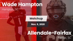 Matchup: Wade Hampton vs. Allendale-Fairfax  2020