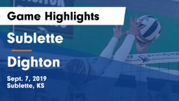 Sublette  vs Dighton Game Highlights - Sept. 7, 2019