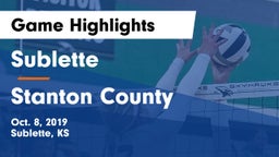 Sublette  vs Stanton County  Game Highlights - Oct. 8, 2019