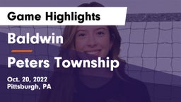 Baldwin  vs Peters Township  Game Highlights - Oct. 20, 2022