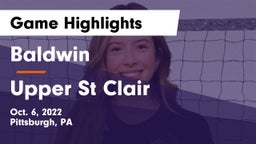 Baldwin  vs Upper St Clair Game Highlights - Oct. 6, 2022