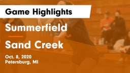 Summerfield  vs Sand Creek Game Highlights - Oct. 8, 2020