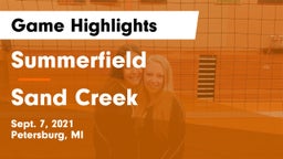 Summerfield  vs Sand Creek Game Highlights - Sept. 7, 2021
