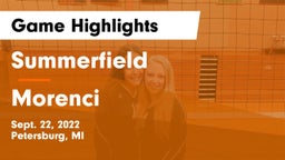 Summerfield  vs Morenci  Game Highlights - Sept. 22, 2022