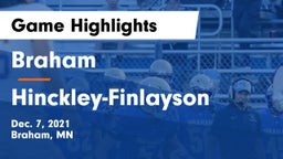 Braham  vs Hinckley-Finlayson  Game Highlights - Dec. 7, 2021