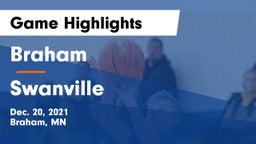 Braham  vs Swanville  Game Highlights - Dec. 20, 2021