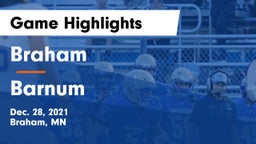 Braham  vs Barnum  Game Highlights - Dec. 28, 2021