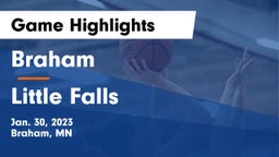 Braham  vs Little Falls Game Highlights - Jan. 30, 2023