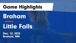 Braham  vs Little Falls  Game Highlights - Dec. 12, 2023