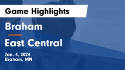 Braham  vs East Central  Game Highlights - Jan. 4, 2024