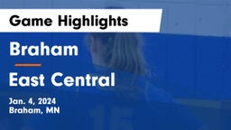 Braham  vs East Central  Game Highlights - Jan. 4, 2024