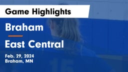 Braham  vs East Central  Game Highlights - Feb. 29, 2024