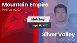 Matchup: Mountain Empire vs. Silver Valley  2017
