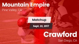 Matchup: Mountain Empire vs. Crawford  2017