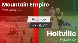Matchup: Mountain Empire vs. Holtville  2017