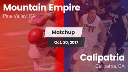 Matchup: Mountain Empire vs. Calipatria  2017