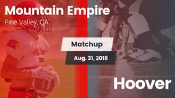 Matchup: Mountain Empire vs. Hoover 2018