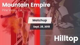 Matchup: Mountain Empire vs. Hilltop 2018