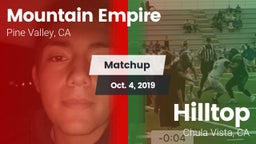 Matchup: Mountain Empire vs. Hilltop  2019