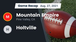Recap: Mountain Empire  vs. Holtville 2021