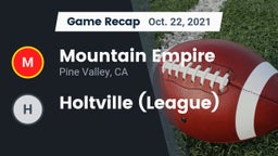 Recap: Mountain Empire  vs. Holtville (League) 2021