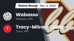 Recap: Wabasso  vs. Tracy-Milroy-Balaton  2020