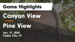Canyon View  vs Pine View  Game Highlights - Jan. 17, 2020