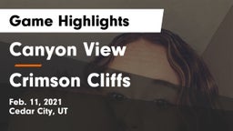 Canyon View  vs Crimson Cliffs  Game Highlights - Feb. 11, 2021