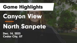 Canyon View  vs North Sanpete  Game Highlights - Dec. 14, 2023