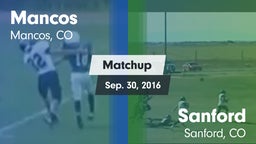 Matchup: Mancos vs. Sanford  2016