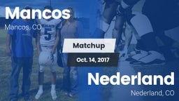 Matchup: Mancos vs. Nederland  2017
