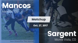Matchup: Mancos vs. Sargent  2017