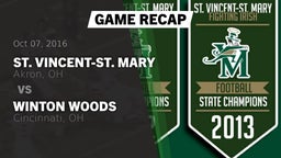 Recap: St. Vincent-St. Mary  vs. Winton Woods  2016
