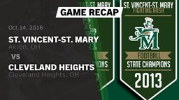 Recap: St. Vincent-St. Mary  vs. Cleveland Heights  2016