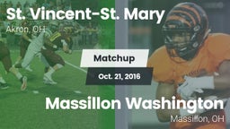 Matchup: St. Vincent-St. Mary vs. Massillon Washington  2016