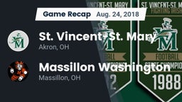 Recap: St. Vincent-St. Mary  vs. Massillon Washington  2018
