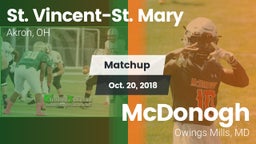 Matchup: St. Vincent-St. Mary vs. McDonogh  2018