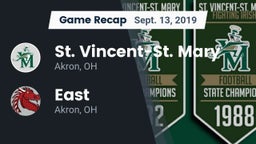 Recap: St. Vincent-St. Mary  vs. East  2019