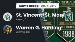 Recap: St. Vincent-St. Mary  vs. Warren G. Harding  2019
