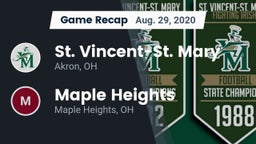 Recap: St. Vincent-St. Mary  vs. Maple Heights  2020