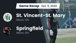 Recap: St. Vincent-St. Mary  vs. Springfield  2020