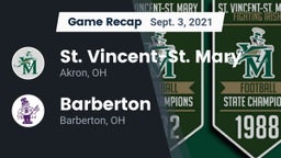 Recap: St. Vincent-St. Mary  vs. Barberton  2021