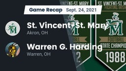 Recap: St. Vincent-St. Mary  vs. Warren G. Harding  2021