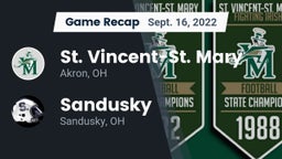 Recap: St. Vincent-St. Mary  vs. Sandusky  2022