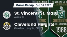 Recap: St. Vincent-St. Mary  vs. Cleveland Heights  2022